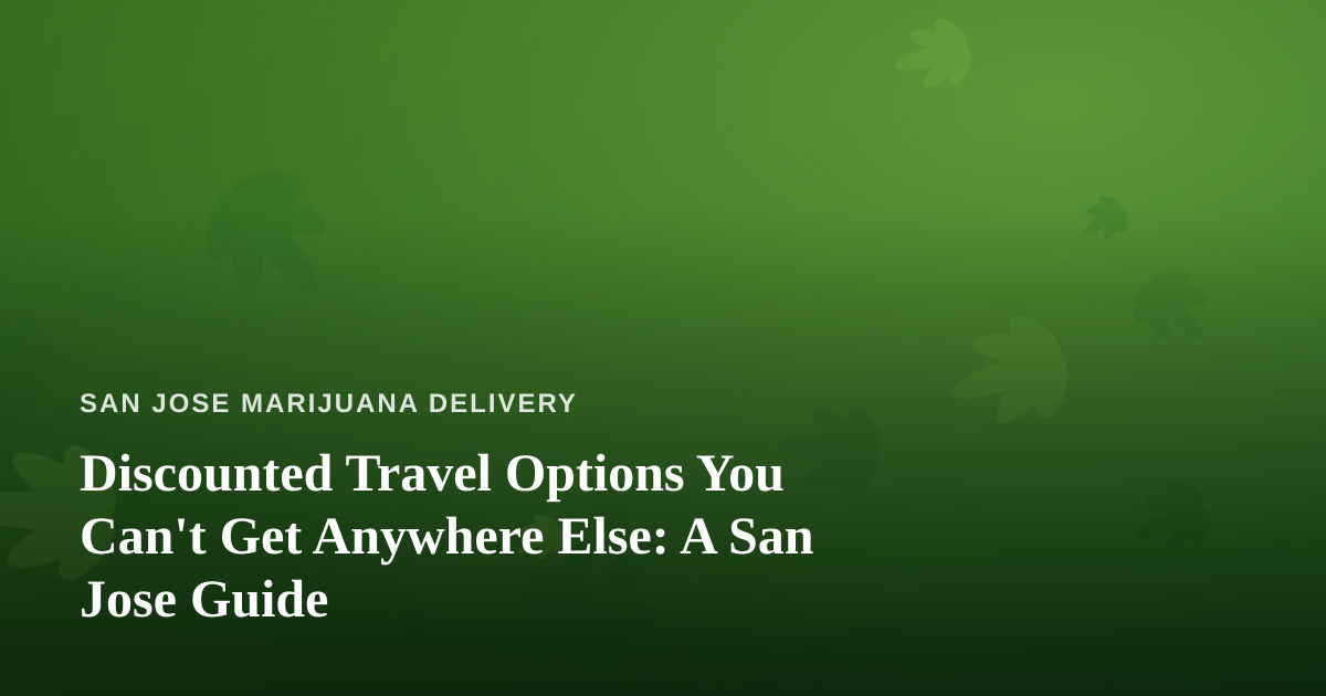 Discounted Travel Options You Can’t Get Anywhere Else: A San Jose Guide
