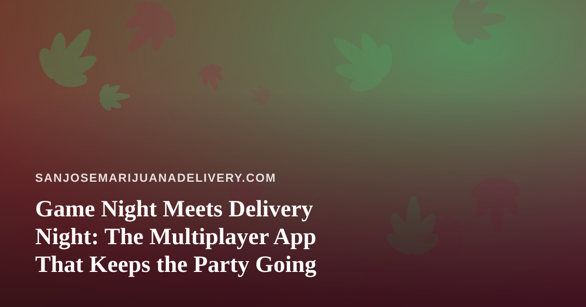 Game Night Meets Delivery Night: The Multiplayer App That Keeps the Party Going